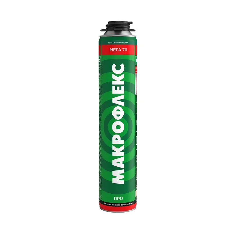 Пена монтажная Makroflex Мега 70 Pro (0,88 л)