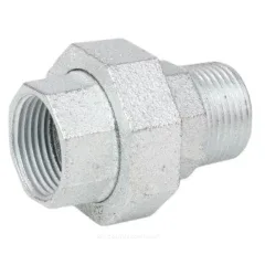 Соединитель прямой чугун оц Ду 15 (1/2") ВР/НР американка Fittex