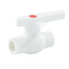Кран шаровой PP-R белый Дн 40 внутренняя пайка OPTIMA VALFEX VALF 10145040