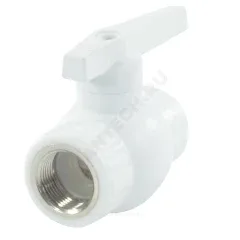 Кран шаровой PP-R комбинированный белый Дн 25х3/4" Ру25 ВР VALFEX 10142534
