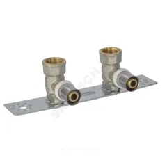 Водорозетка с монтажной планкой МП латунь пресс Дн 16х1/2" ВР 8020 Aquasfera 8020-01 .