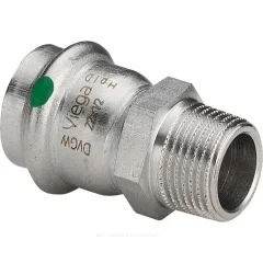 Муфта сталь нерж Дн 35х1 1/4" пресс/НР Sanpress Inox Viega 436544
