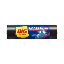 Мешки для мусора сверхпрочные Big City, 160 л (10 шт)
