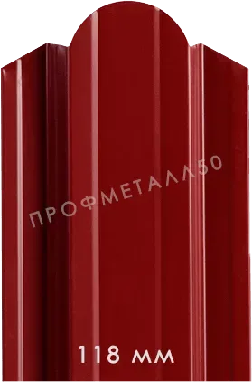 Штакетник толщина 0,40 двухстор. Полукруглый