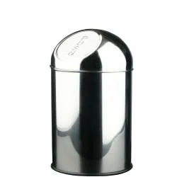 Ведро из нерж. cтали 10л. c крышкой push-open 14114.B, шт