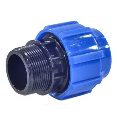 Муфта компрессионная ПЭ Дн 20х1/2" НР Ру16 ТПК-АКВА 50030020