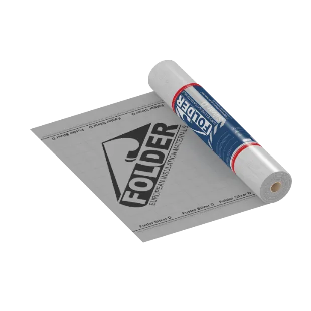Гидроизоляция для кровли и фасада FOLDER Silver D tape с клеевой полосой