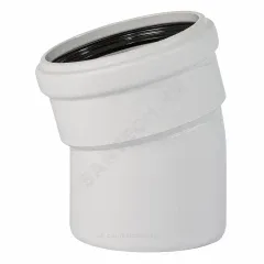 Отвод PP-MD бесшумный светло-серый Skolan Safe SKB Дн 110х15гр (DN110) б/нап в/к Ostendorf 335100