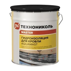 Мастика битумно-резиновая Технониколь АкваМаст гидроизоляционная для кровли, 18 кг