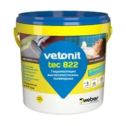 Мастика Vetonit тек. 822 розовый, ведро 1,2 кг