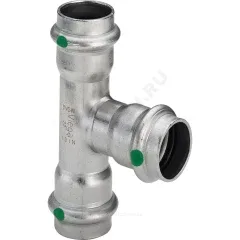 Тройник сталь нерж Дн 35 пресс Sanpress Inox Viega 435899