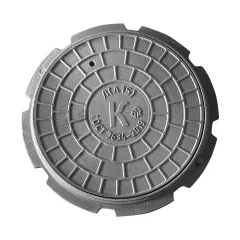 Люк чугун канализационный (К) Л (легкий) А15 круглый h=65мм Л(А15)-1-60 ГОСТ 3634-2019 ДПК