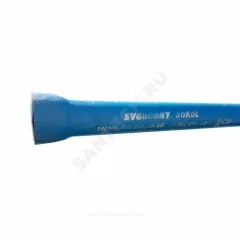 Труба чугун ВЧШГ Тайтон Ду 300 L=6м раструбная с ЦПП с наружным цинково-алюминиевым и лаковым покрытием Свободный Сокол