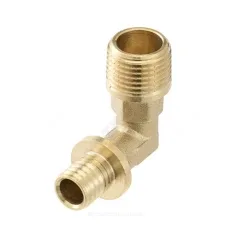 Угольник для МП труб латунь аксиальный Дн 16х1/2" НР TECEspring AX TECE 767516S