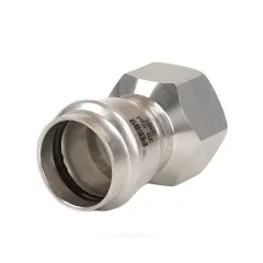 Муфта сталь нерж AISI 316L Дн 22х1" Ру16 пресс/ВР EdelPress Рехау 11910241001