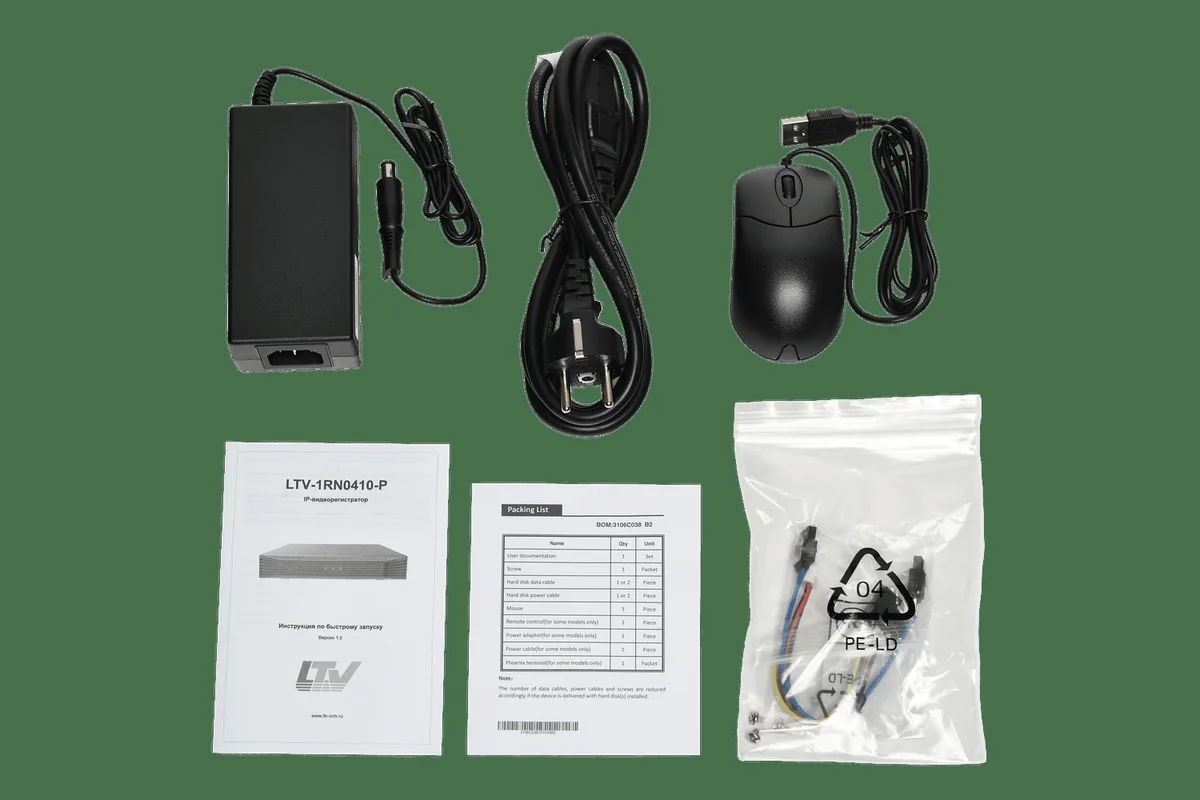 Видеорегистратор LTV-1RN0410-P LS574364