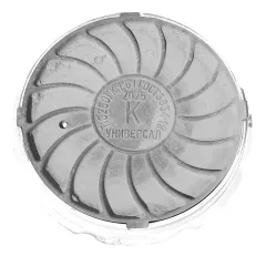 Люк чугун канализационный (К) Т (тяжелый) С250 круглый 4х ушковый Т(С250)-1-59 Завод Универсал