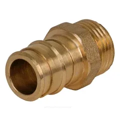 Муфта для PE-X труб радиальная латунь Дн 16х1/2" НР РОС