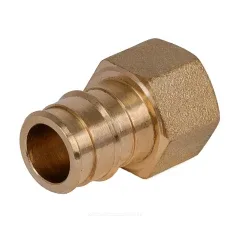Муфта для PE-X труб радиальная латунь Дн 32х1/2" ВР РОС