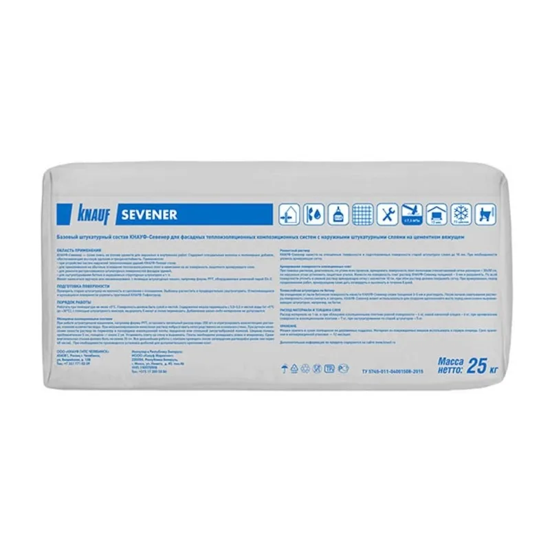 Смесь штукатурно-клеевая Knauf Sevener, 25 кг