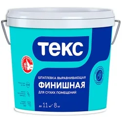 Шпаклевка латексная Текс Профи финишная, 8 кг