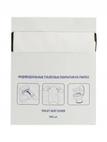 Защитное покрытие на унитаз 1/4 сложения (100 шт)