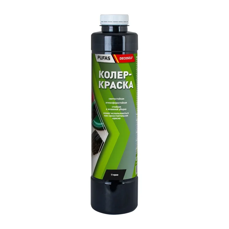 Краска колеровочная для в/д красок Pufas N11 черная (0,75 л)