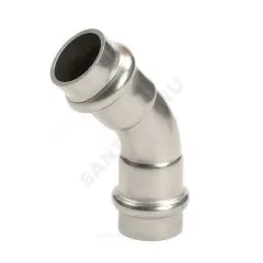 Отвод сталь нерж AISI 316L 45гр Дн 15 Ру16 пресс EdelPress Рехау 11906151001
