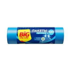 Мешки для мусора прочные Big City, 120 л (10 шт)