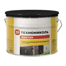 Мастика битумная Технониколь АкваМаст гидроизоляционная для фундамента, 10 кг