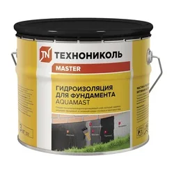 Мастика битумная Технониколь АкваМаст гидроизоляционная для фундамента, 3 кг