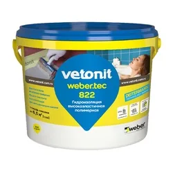 Мастика Vetonit тек. 822 серый, ведро 4 кг