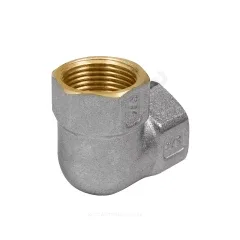 Угольник латунь никель Ду 50 (2") ВР/ВР 9001 ГОСТ Р 72337-2025 Aquasfera 9001-06